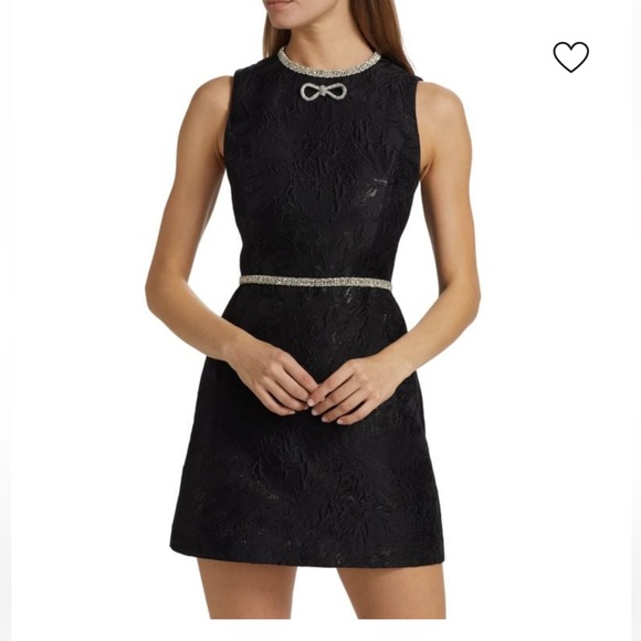 ALICE + OLIVIA Ellis Embellished Jacquard Minidress Sz 6 - Picture 1 of 15